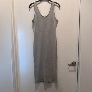Lush brand Ribbed cotton midi tank dress
